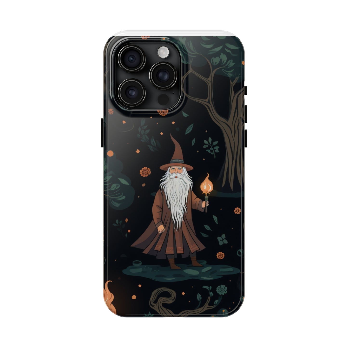 Wizard in the Dark Forest Tough iPhone Cases | Impact-Resistance, Anti-Shock Phone Case and Accessory | Premium Spiritual Design