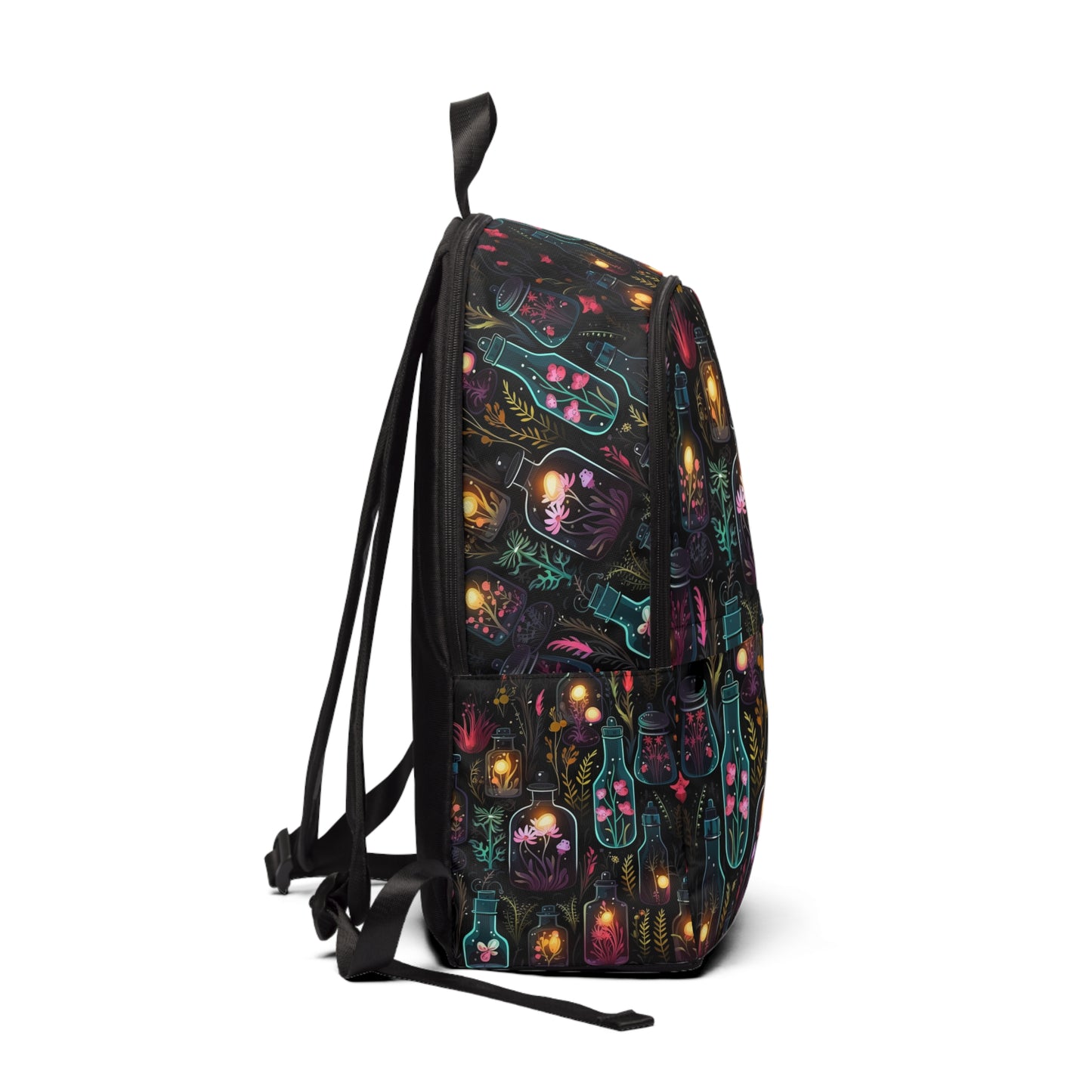 Dark Forest Witchy Unisex Fabric Backpack | Potions, Tinctures | Waterproof