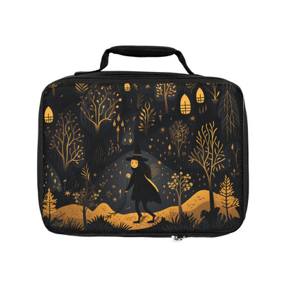 Spooky Witch in the Dark Forest Zipper Lunch Bag | Witchy Accessories