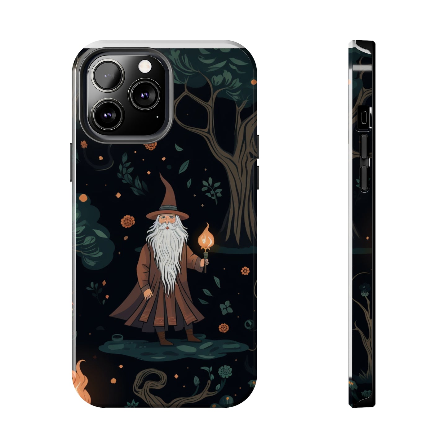 Wizard in the Dark Forest Tough iPhone Cases | Impact-Resistance, Anti-Shock Phone Case and Accessory | Premium Spiritual Design