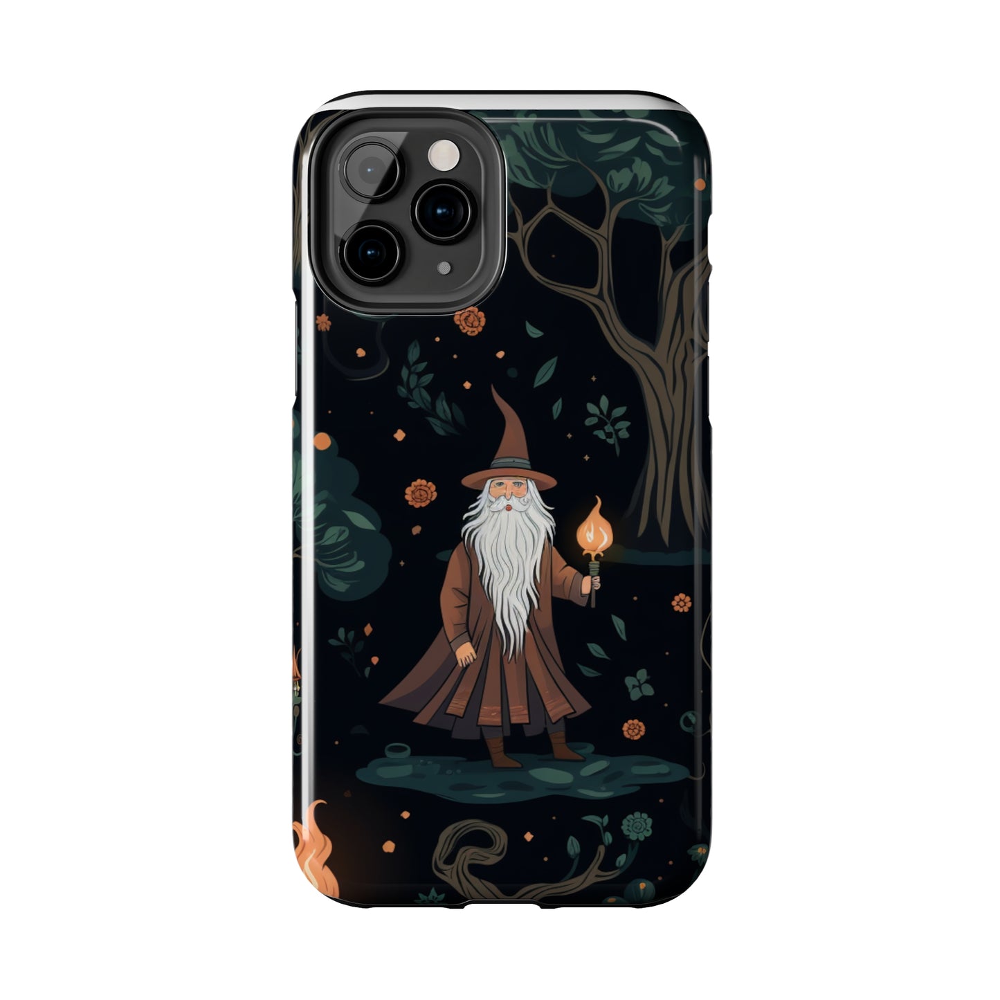 Wizard in the Dark Forest Tough iPhone Cases | Impact-Resistance, Anti-Shock Phone Case and Accessory | Premium Spiritual Design