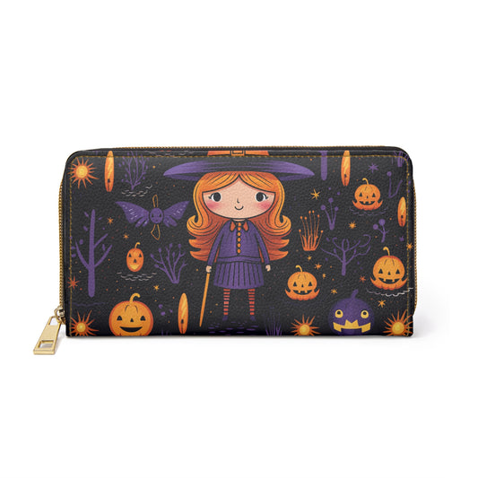 Ginger Halloween Witch Zipper Wallet | Witchy, Halloween Themed Accessories