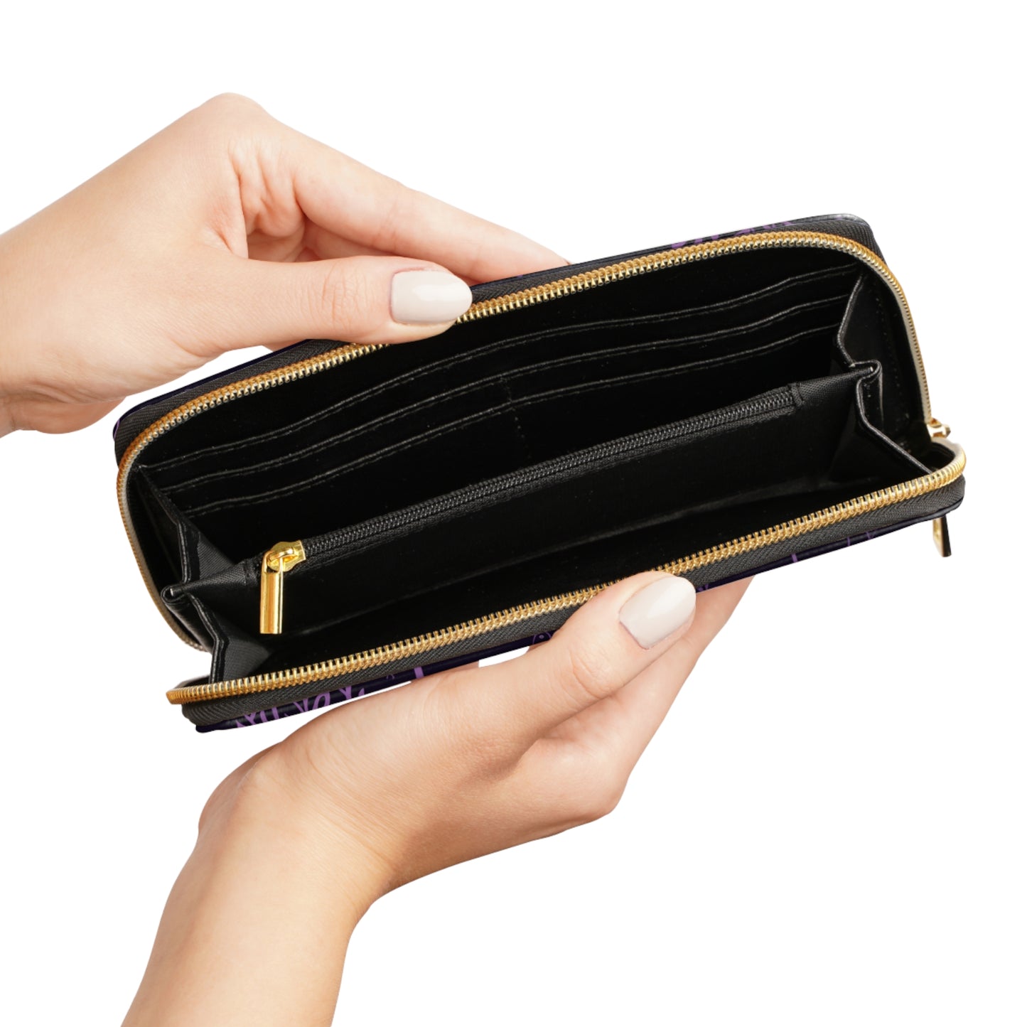 Purple Witch Zipper Wallet | Dark Forest Premium Wallet Design