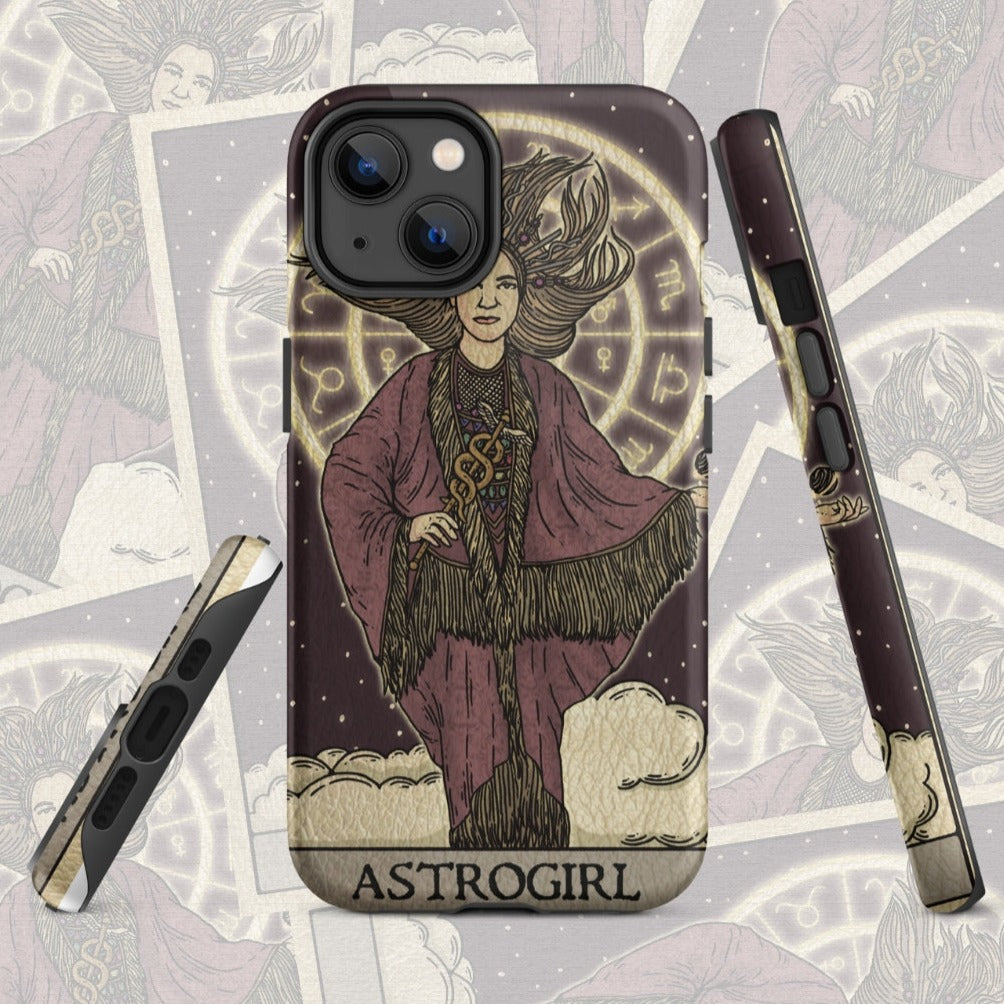 'Astrogirl' Tarot Card iPhone Case | Astrology-Themed Anti-Shock iPhone Case