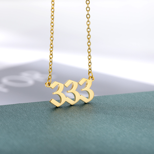 Angel Numbers Necklace | 111, 555, 777 | Gold, Silver, Rose Gold Jewelry