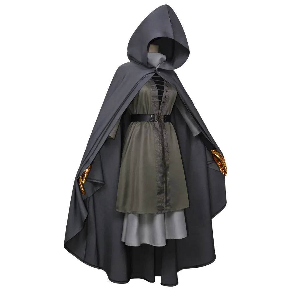 Cloaked Bandit Cosplay Costume Set | Elden French Ring Melinda, 8Pcs