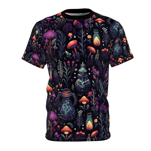 Dark Forest Witchy Unisex Cut & Sew T-Shirt | Women and Men Premium Apparel