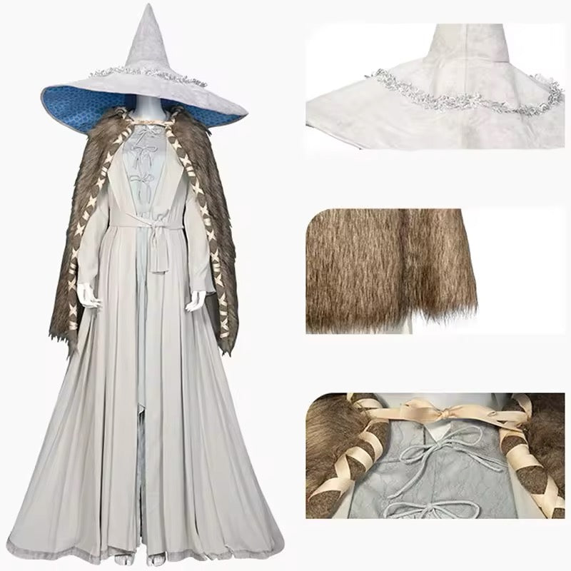 Witch / Frost Witch Cosplay Costume Set | Dress, Cloak, Witches Hat