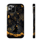 Dark Forest Witch Tough iPhone Cases | Baba Yaga in Creepy, Eerie Woods with a Broom | Impact-resistant, Shock-Absorbant | Premium Design