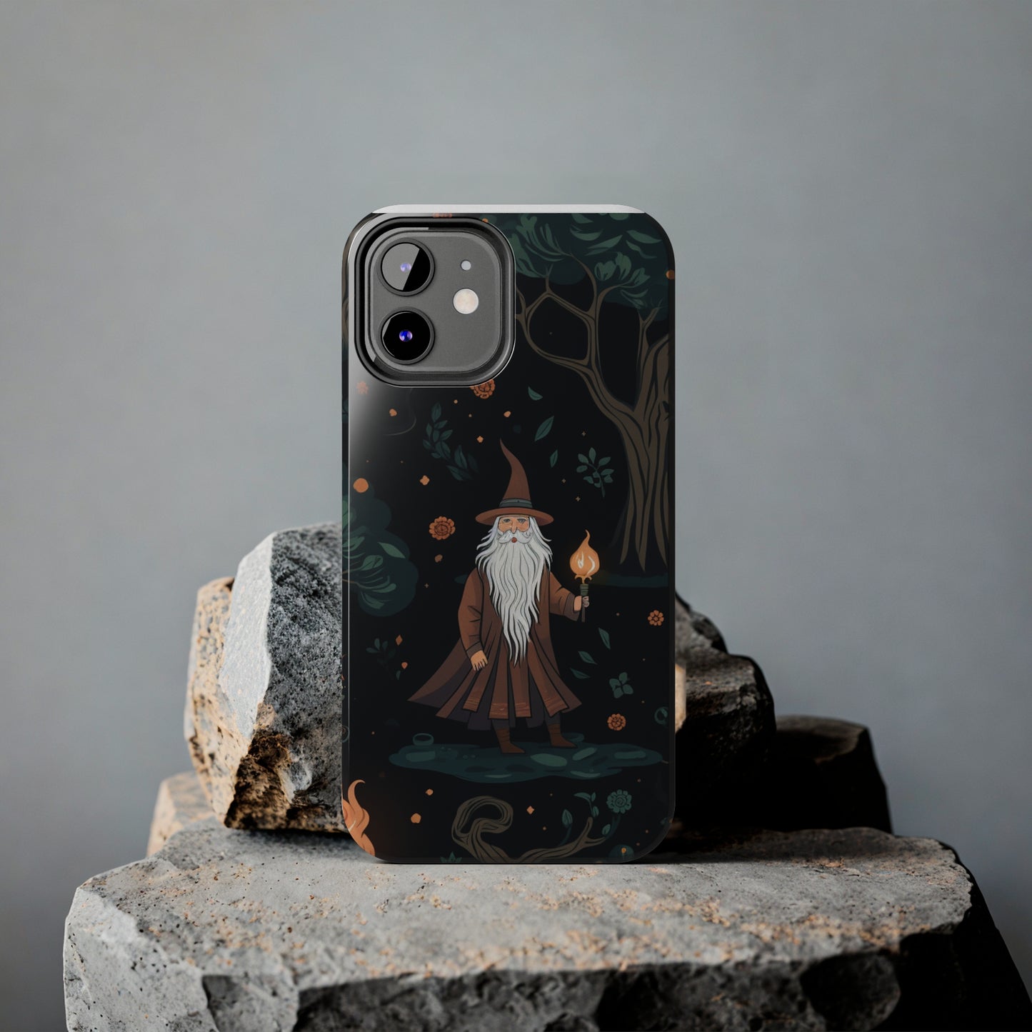 Wizard in the Dark Forest Tough iPhone Cases | Impact-Resistance, Anti-Shock Phone Case and Accessory | Premium Spiritual Design