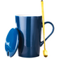 Celestial Blue Zodiac Mug with Golden Spoon | Horoscope themed Mug