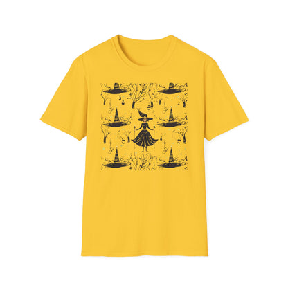 Witch in the Dark Forest Unisex Softstyle T-Shirt | Witchy Apparel