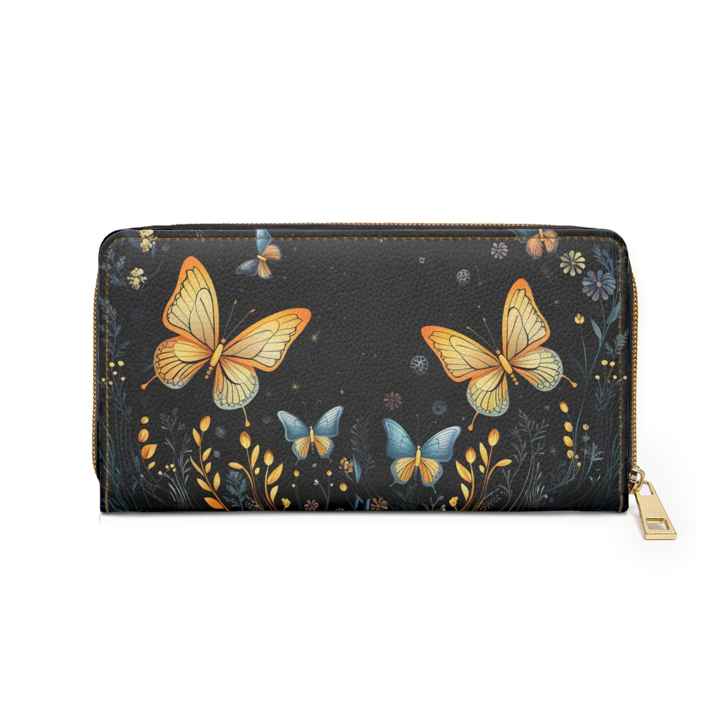 Butterly Night Zipper Wallet | Aesthetic Premium Wallet Design