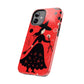 Red Dark Forest Witch Tough iPhone Cases | Abstract Witchy Protective Phone Case | Impact-Resistant, Anti-Shock | iPhone 15