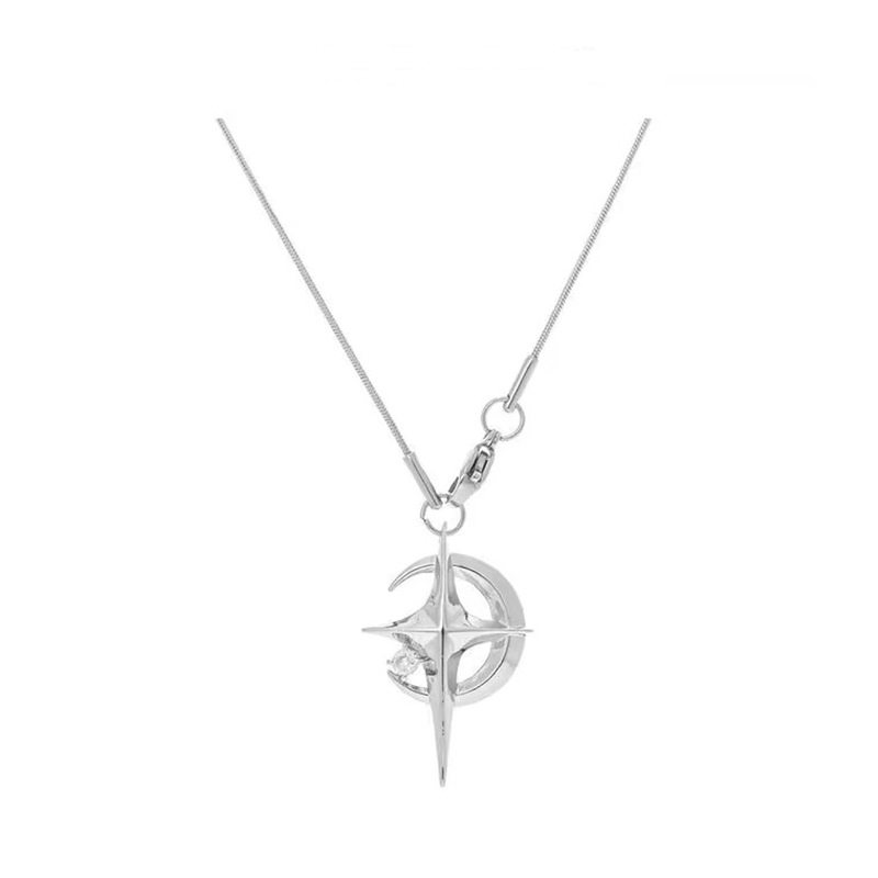 Moon - Star Aesthetic Necklace | Celestial Style Jewelry | Whimsigoth