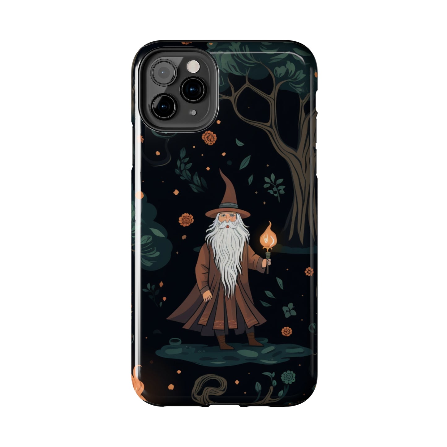 Wizard in the Dark Forest Tough iPhone Cases | Impact-Resistance, Anti-Shock Phone Case and Accessory | Premium Spiritual Design