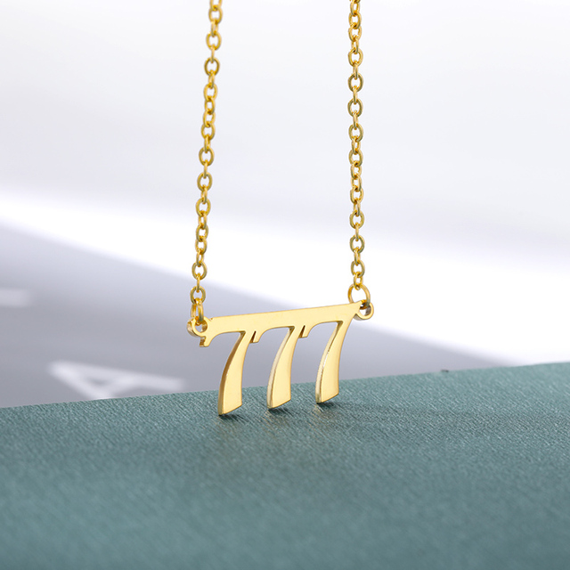 Angel Numbers Necklace | 111, 555, 777 | Gold, Silver, Rose Gold Jewelry