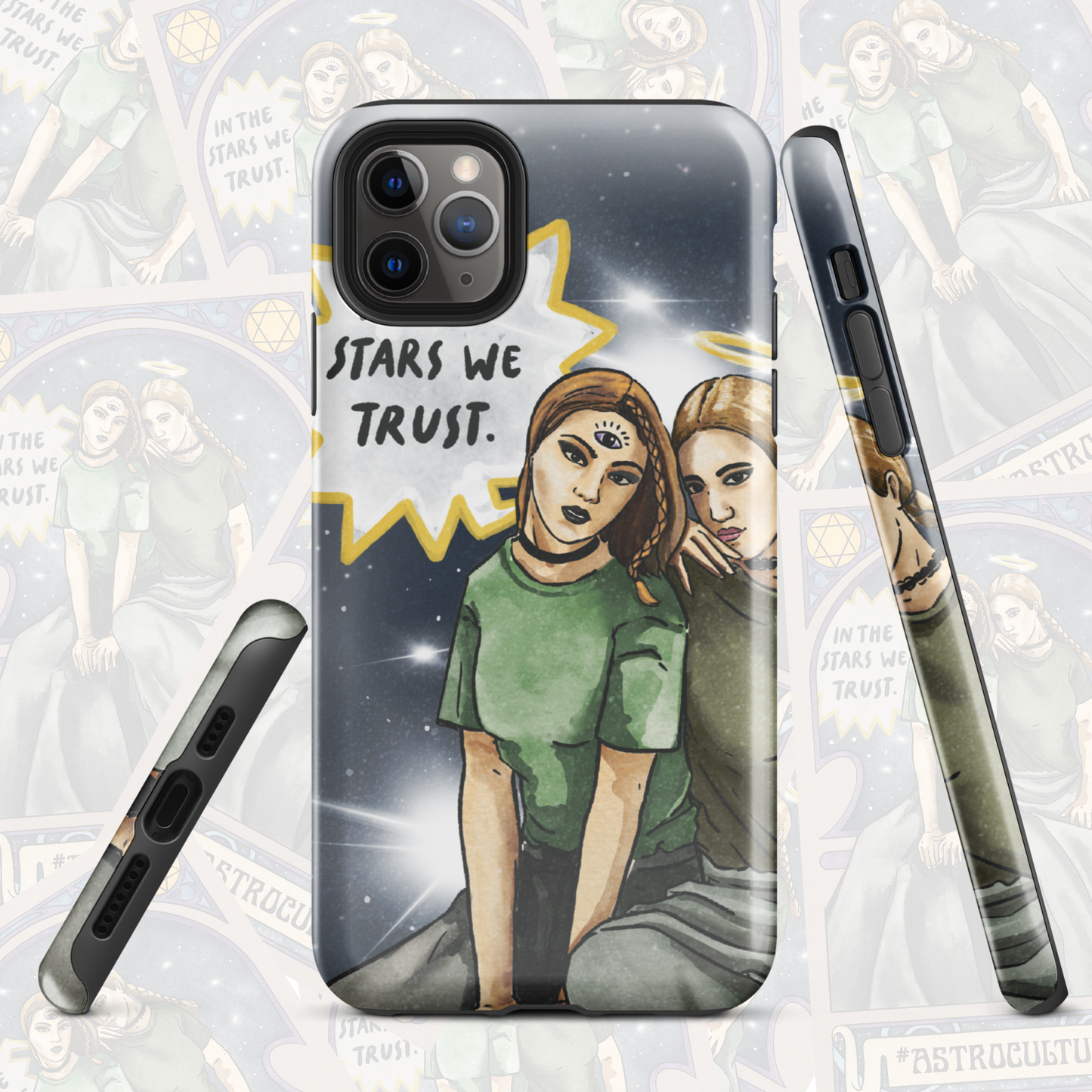 'In the Stars we Trust' Durable iPhone Case - Celestial Tarot Awakened