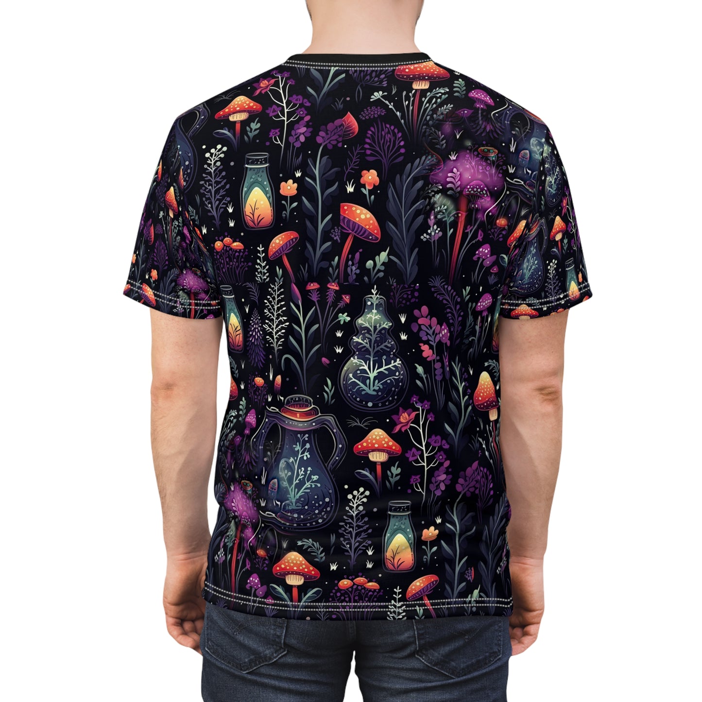 Dark Forest Witchy Unisex Cut & Sew T-Shirt | Women and Men Premium Apparel