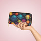 Celestial Planets Zipper Wallet | Cosmic, Starry, Astronomy Wallet Design