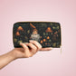Gnome Dark Forest Zipper Wallet | Old Man Gnome Premium Wallet Design