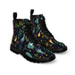 Dark Forest Women's Rubber Canvas Boots | Witchy, Potions, & Tinctures Design