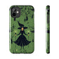 Dark Forest Witch Tough iPhone Cases | Green Witch Protective Phone Case | Impact-Resisant, Shock Absorbing | iPhone 15 All Models | Premium