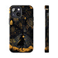 Dark Forest Witch Tough iPhone Cases | Baba Yaga in Creepy, Eerie Woods with a Broom | Impact-resistant, Shock-Absorbant | Premium Design