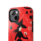 Red Dark Forest Witch Tough iPhone Cases | Abstract Witchy Protective Phone Case | Impact-Resistant, Anti-Shock | iPhone 15