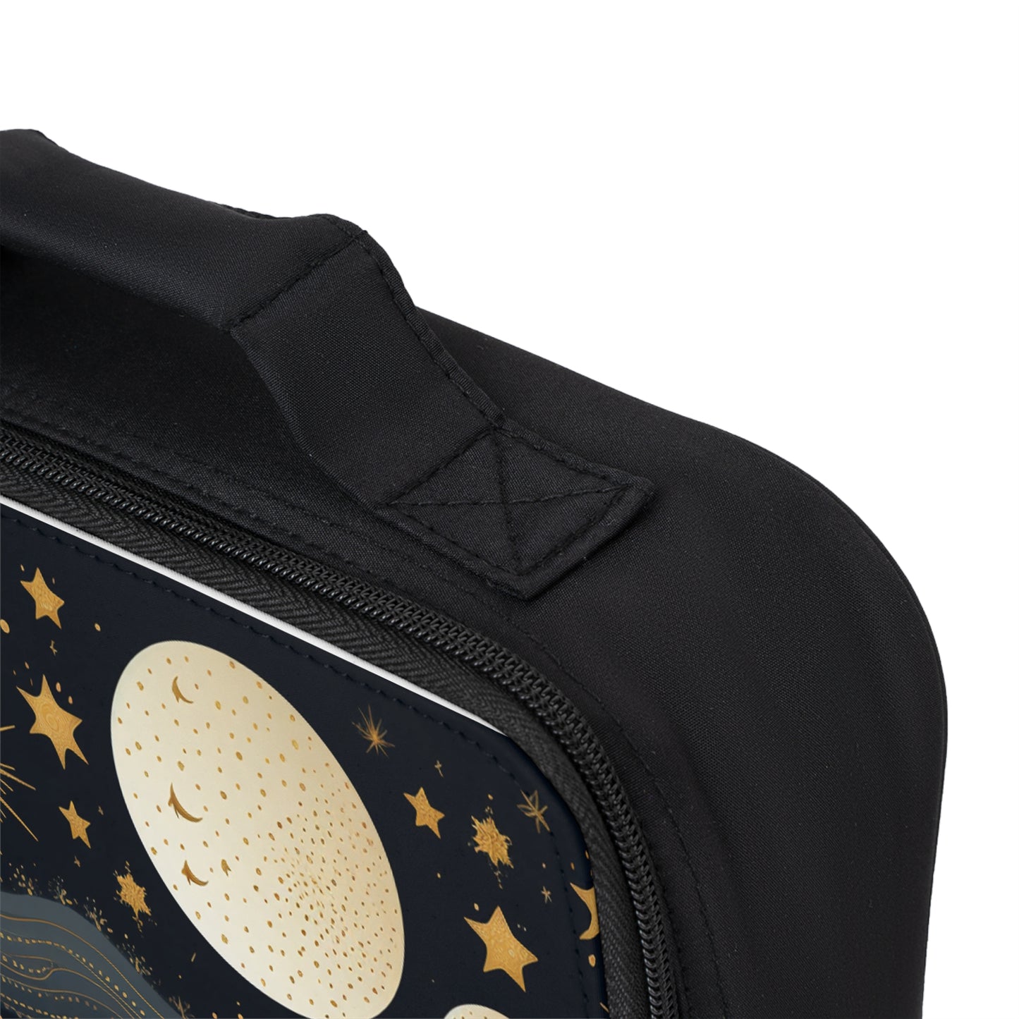 Celestial Moon Lunch Bag | Cosmic Stars, Sun, Galaxies Lunch Accessories