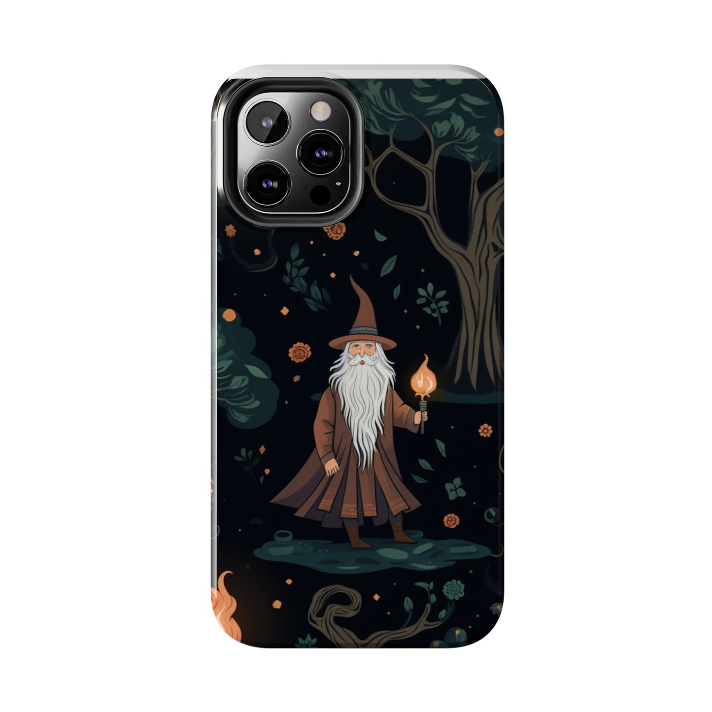 Wizard in the Dark Forest Tough iPhone Cases | Impact-Resistance, Anti-Shock Phone Case and Accessory | Premium Spiritual Design