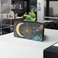 Whimsigoth Moon & Sun Celestial Zipper Wallet — Whimsical Nightscape Wallet
