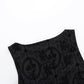 Gothic Black Floral - Mesh/Lace Dress | Goth, Emo, Sleeve Option