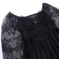 Elegant Goth Black Floral - Lace Dress | Gothic, Emo, Long Sleeve, Corset Dress