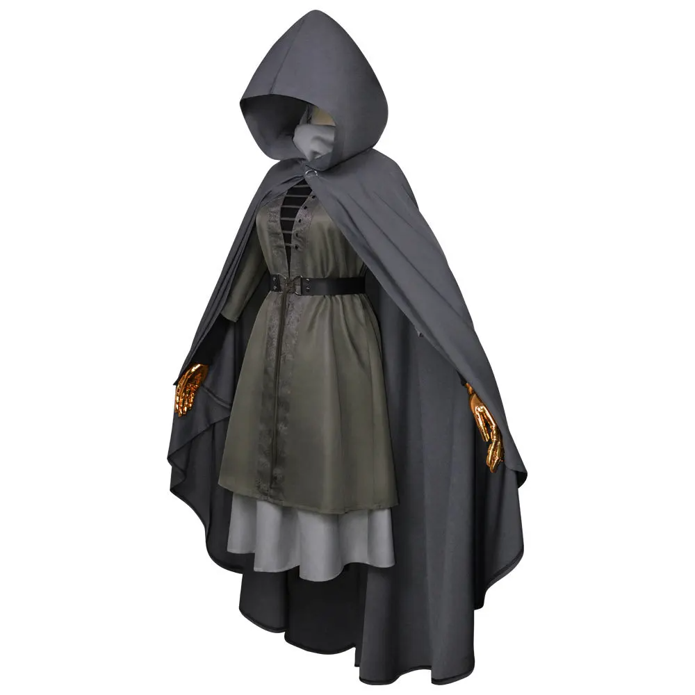 Cloaked Bandit Cosplay Costume Set | Elden French Ring Melinda, 8Pcs