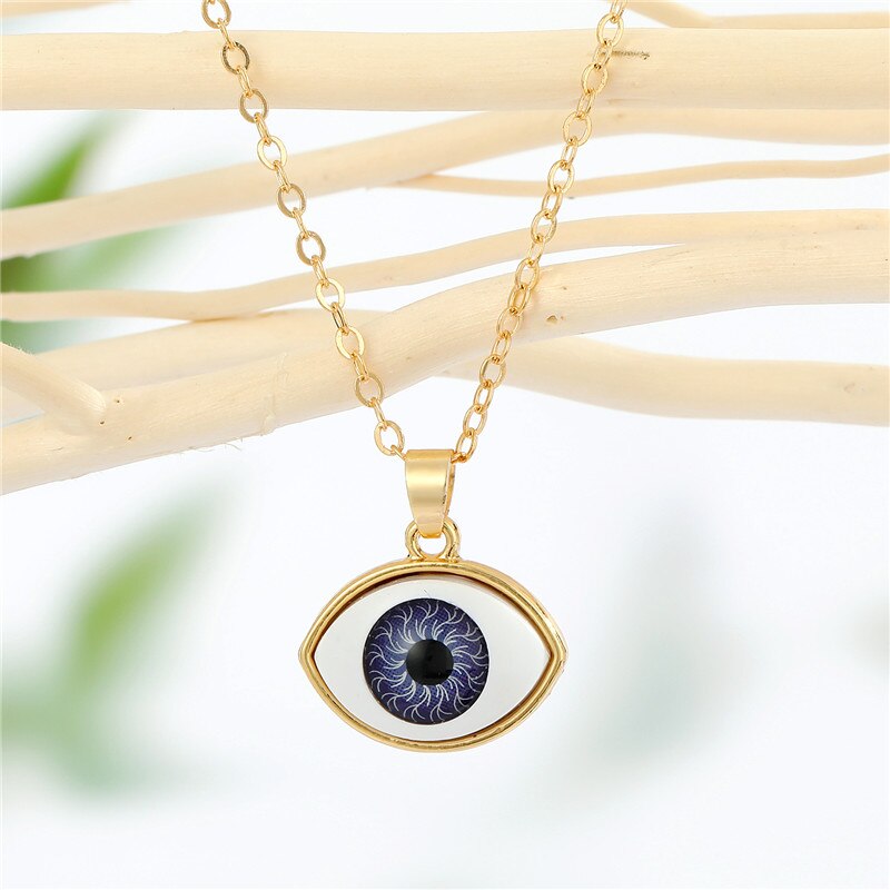 Unique Eye Pendant | Colorful Evil Eye Necklace