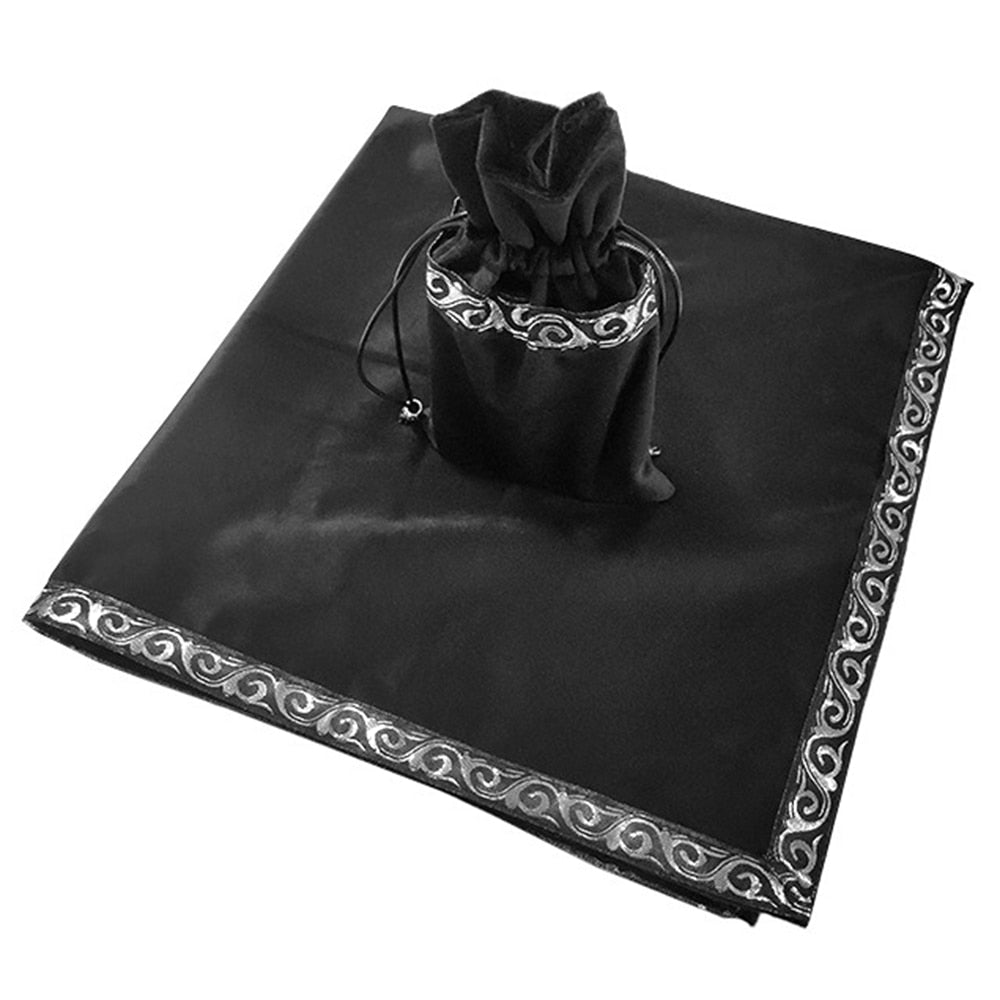 Velvet Tarot Card Divination Tablecloth - Altar Cloth Divination Mat and Matching Bag