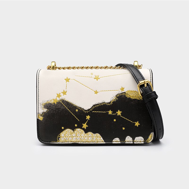 Embroidered Starry Sky Small Square Bag | Women Handbag, Purse