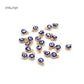 30pcs Gold Silver Evil Eye Beads Pendent - DIY Handmade Crafting Charms