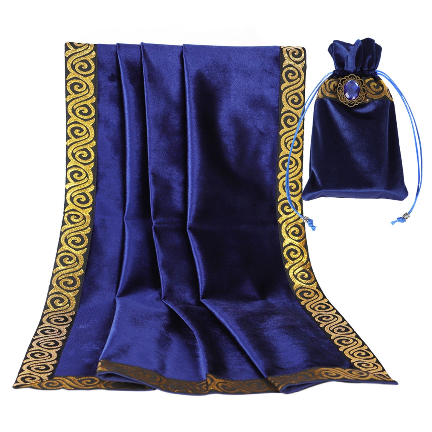 Velvet Tarot Card Divination Tablecloth - Altar Cloth Divination Mat and Matching Bag
