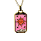 Dainty ‘The Sun’ Tarot Card Necklace | Enamel, Stainess Steel