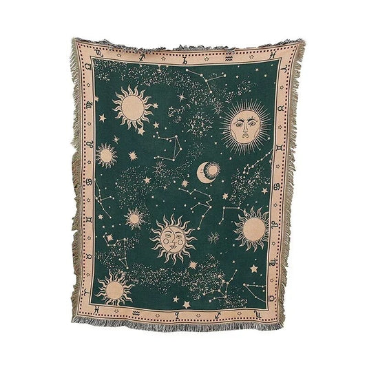 Zodiac Blanket - Tapestry - Rug | Astrology and Constellations Design | Home Decor