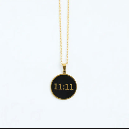 18k Gold Plated 11:11 Angel Number Necklace Pendant