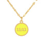 Gold Titanium Plated 11:11 Angel Number Necklace | Colorful Pendants