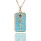 Dainty 'The Lovers' Colorful Enamel Necklace | Tarot Card themed Jewelry