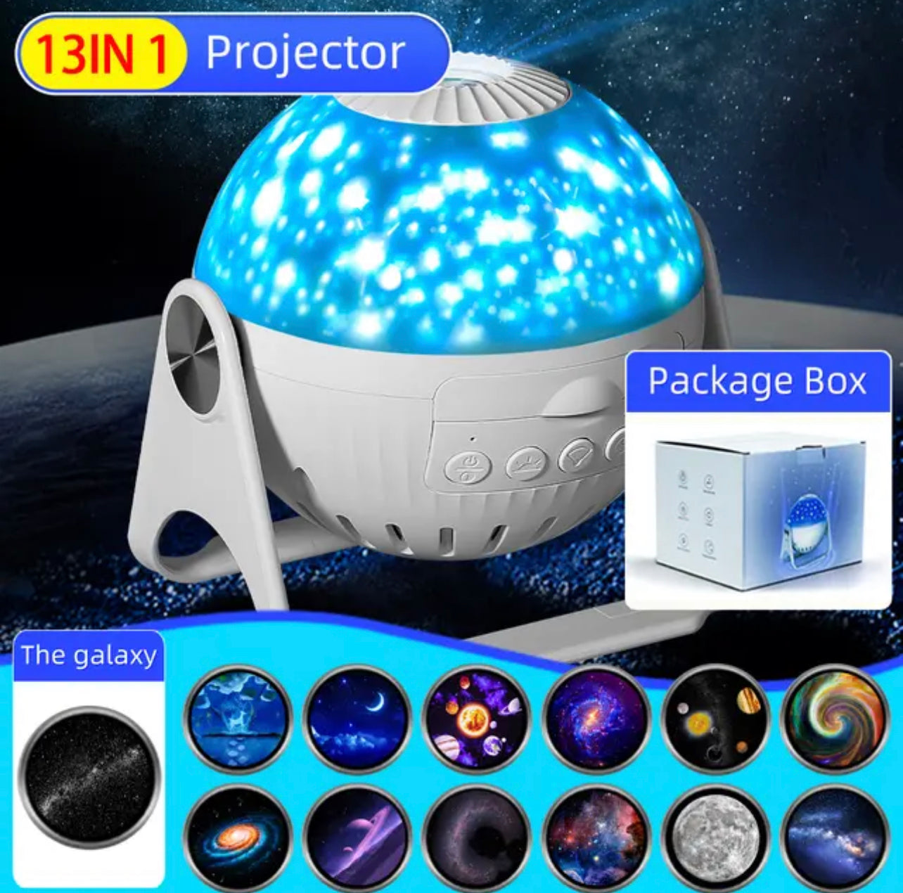 Cosmic Starry Night Sky Galaxy Projector - Lamp | Bedroom Decor and Accessories