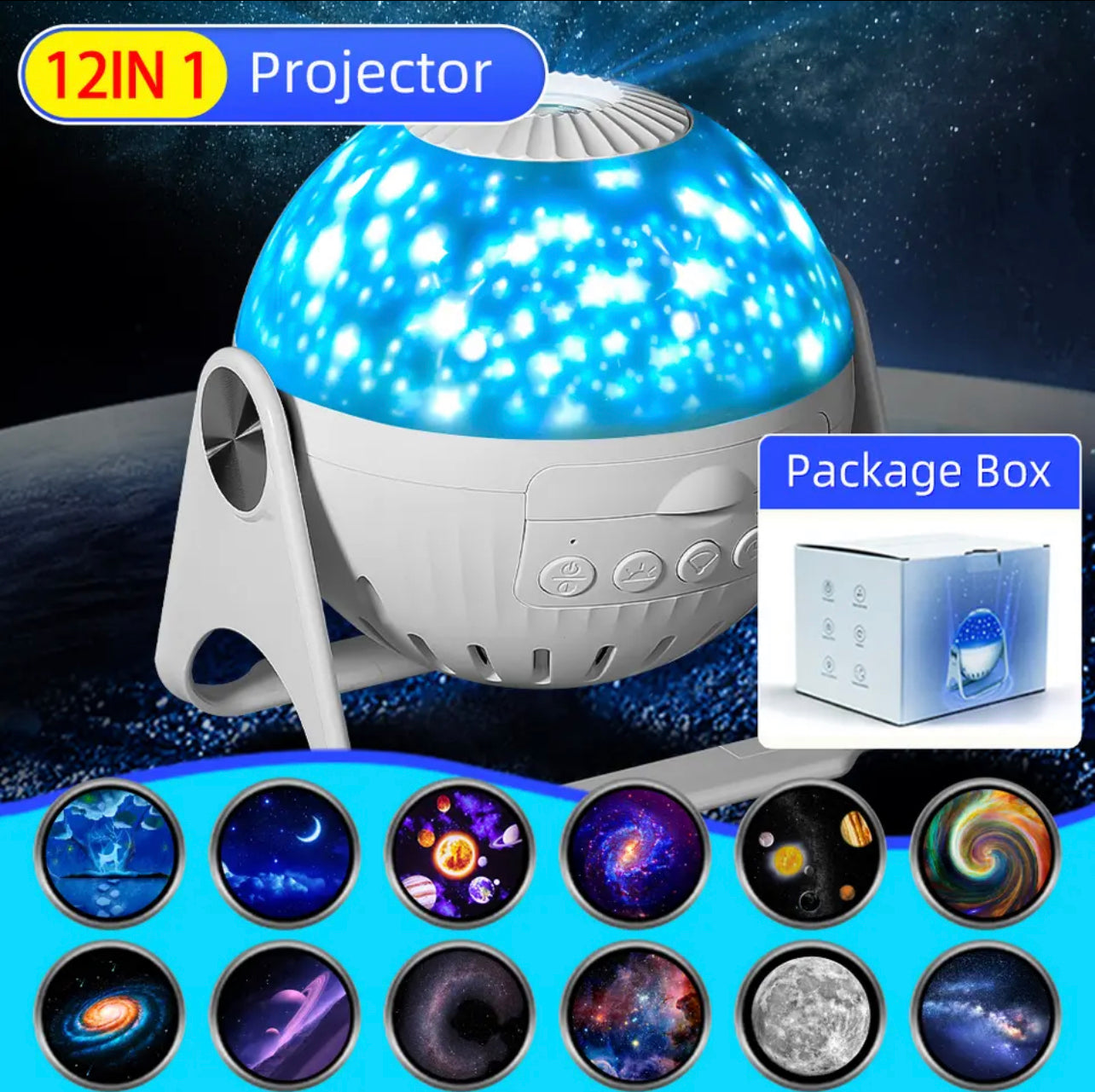 Cosmic Starry Night Sky Galaxy Projector - Lamp | Bedroom Decor and Accessories