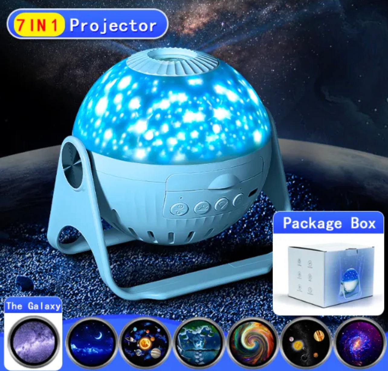 Cosmic Starry Night Sky Galaxy Projector - Lamp | Bedroom Decor and Accessories