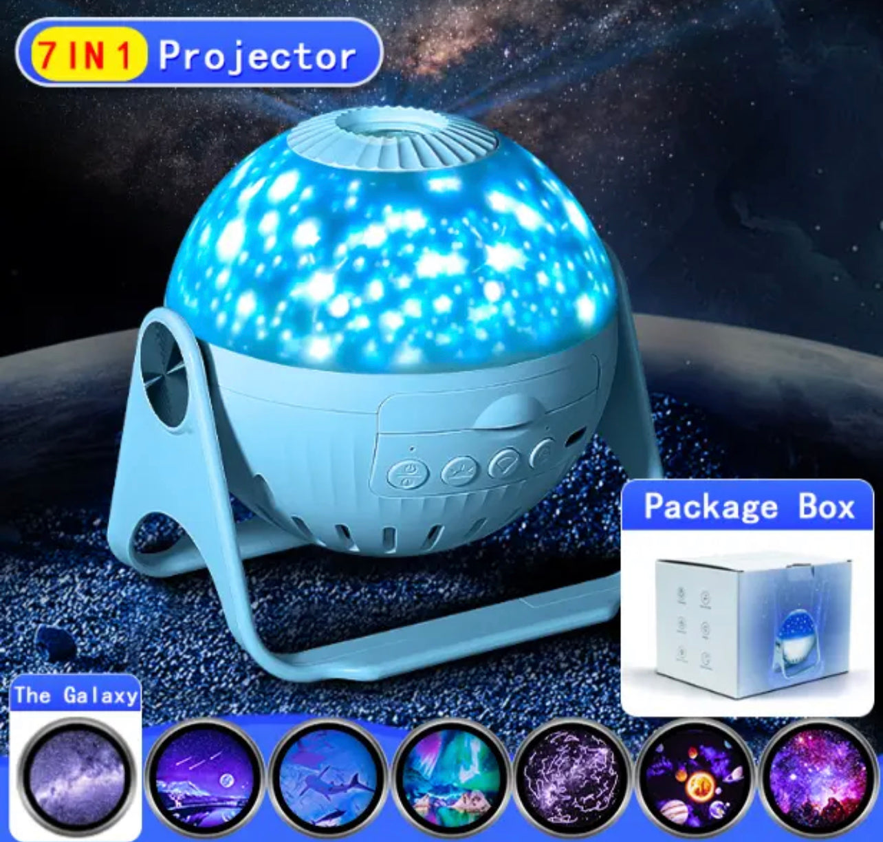 Cosmic Starry Night Sky Galaxy Projector - Lamp | Bedroom Decor and Accessories