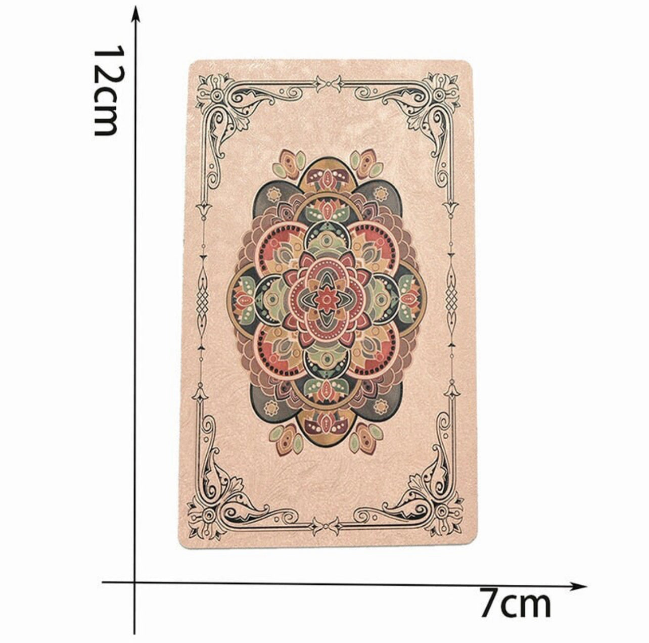 Pink Tarot Card size measurements
